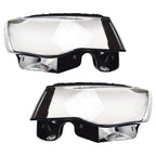 LEFT+RIGHT Headlight Headlamp Lens Cover For Jeep Grand Cherokee 2014-19
