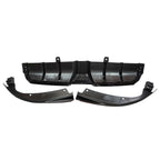 For 2016-21 Civic Sedan  Gloss Black DIffuser Kit W/ LED Light