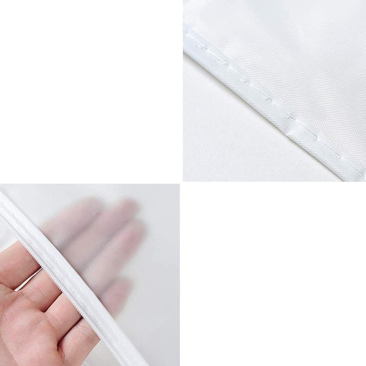 5Pcs Garment Bag Travel Suit Dress Storage Clear Cover Full Zipper Coat Carrier