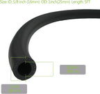 5/8" 16mm Fuel Line Hose Push Lock NBR Rubber SAE 30R7 5FT 300PSI with 10 Clamps