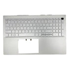 Silver 15.6" Palmrest Case Backlit Keyboard 06XCC3 For Dell Inspiron 15 5505 US