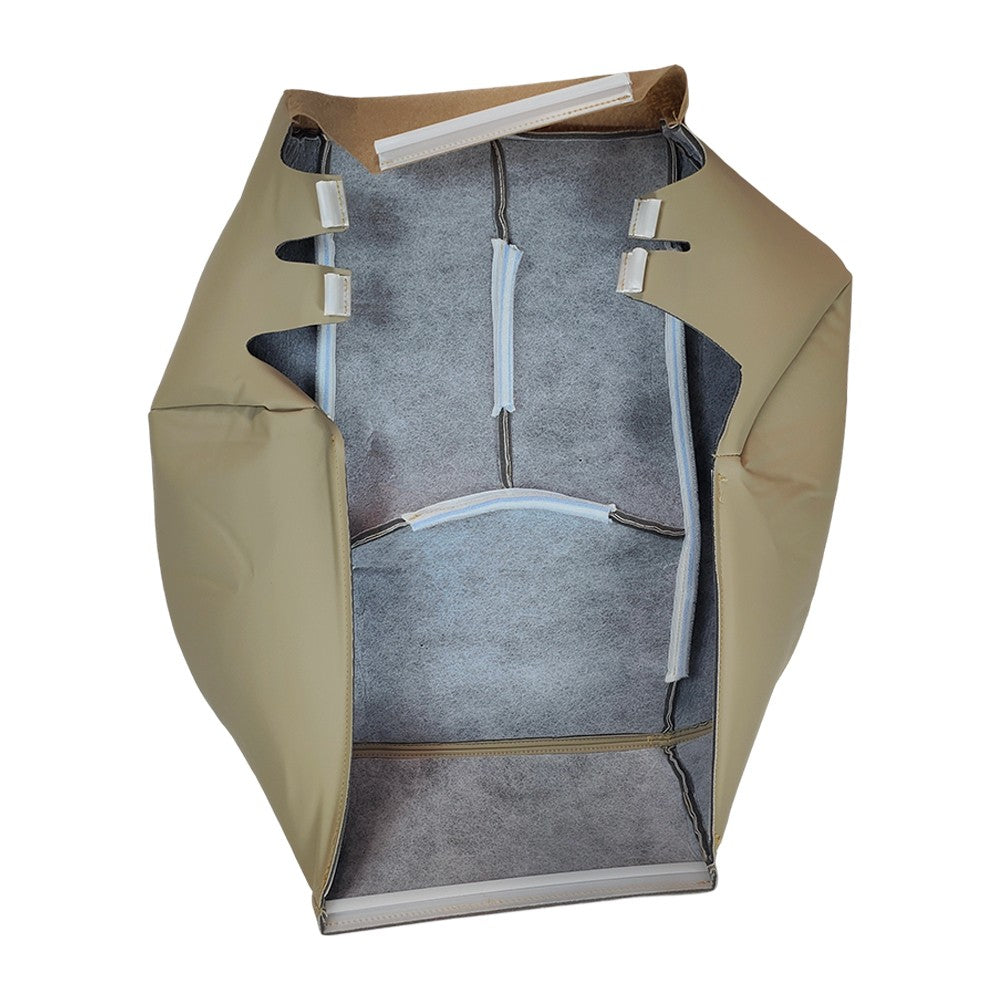 For 2005-2006 Cadillac Escalade Driver & Passenger Bottom Leather Seat Cover Tan