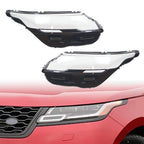 Left & Right Headlight Clear Lens Cover For 2017-2024 Range Rover Velar