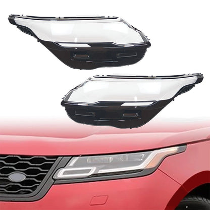 Left & Right Headlight Clear Lens Cover For 2017-2024 Range Rover Velar