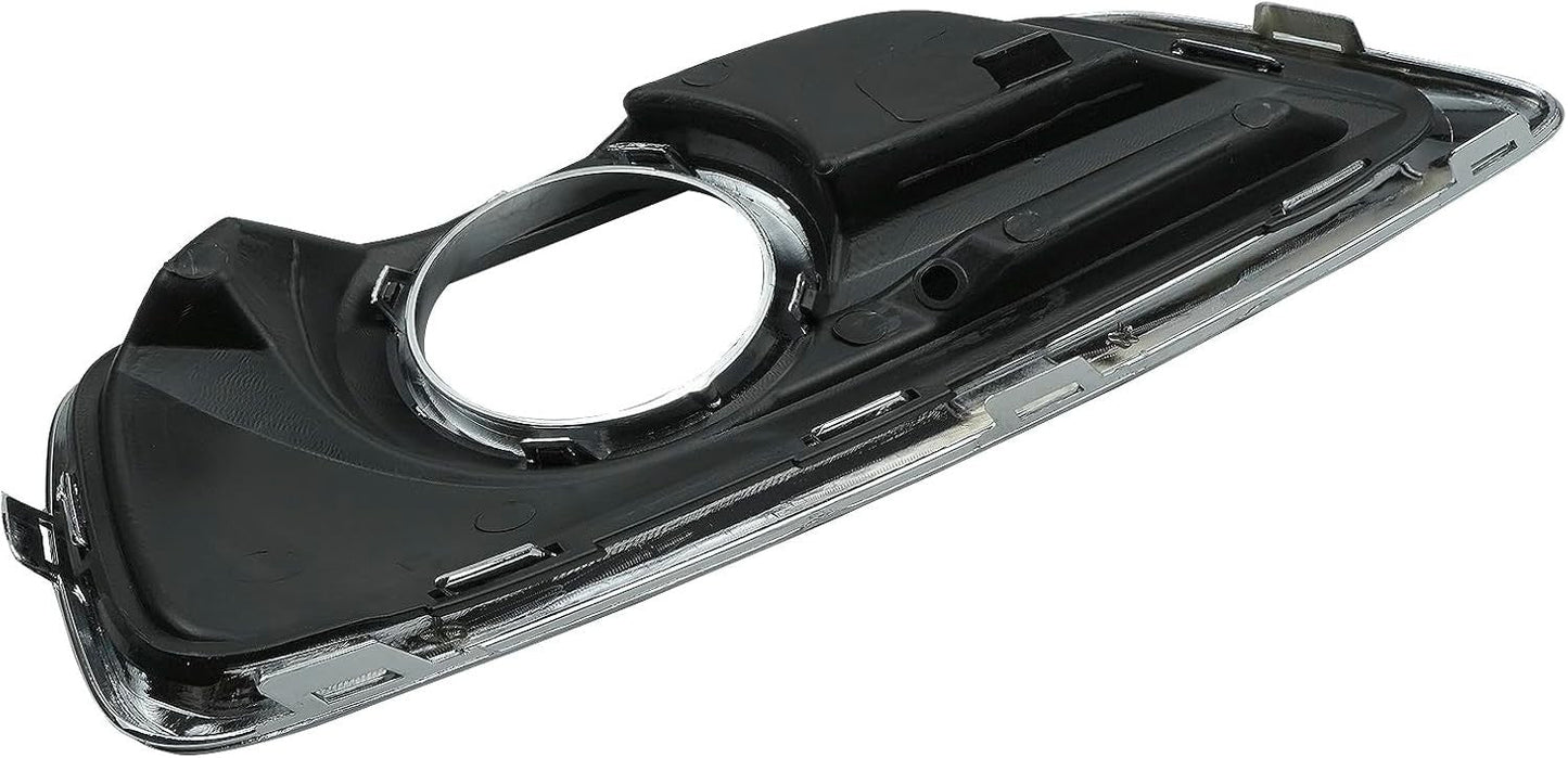 Fog Lamp Hood Left Fog Lamp Bezel Black Set For 13-16 Chevrolet Malibu GM1038136