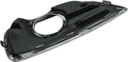 Fog Lamp Hood Left Fog Lamp Bezel Black Set For 13-16 Chevrolet Malibu GM1038136