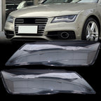 For 2012-2015 Audi A7 S7 RS7 Left & Right Front Headlights Headlamps Lens Covers
