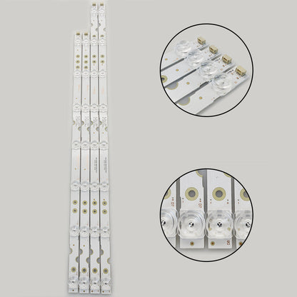 LED strip For TCL TV 55S425 55S421 55S423 55D6 4C-LB5508-HR02J 4C-LB5507-HR02J