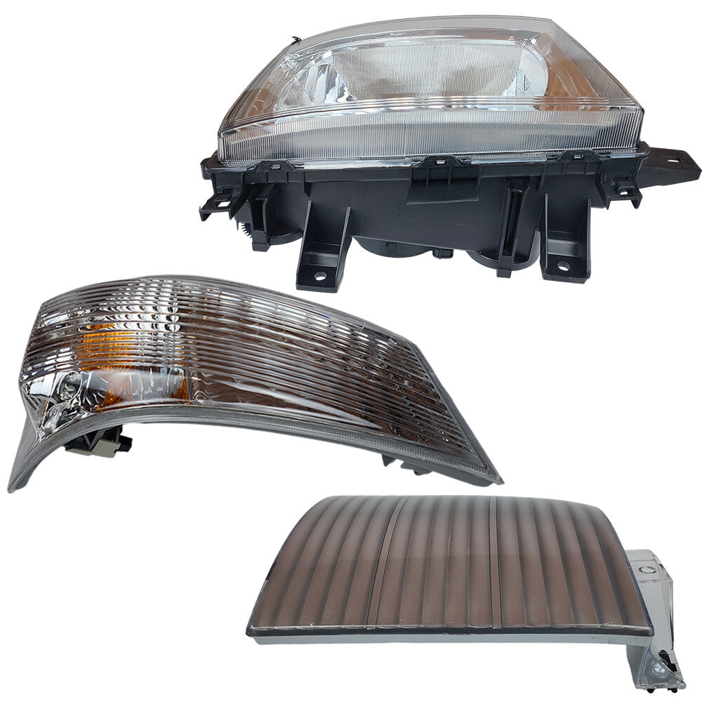 Headlight & Corner Reflector & Turn Signal Lamp For Mitsubishi Fuso FE 12-20 RH