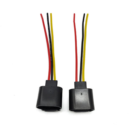 Wire Pigtail Female Nylon 9008 H13 Two Harness Headlight Bulb Socket Connector