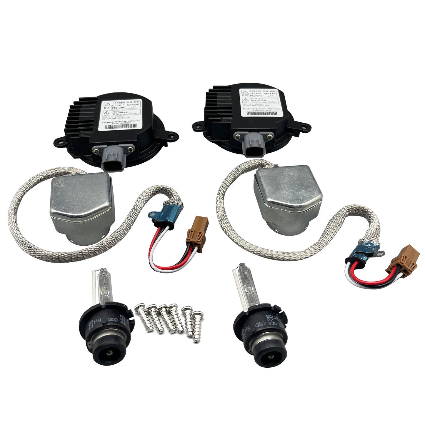 2x New For 09-20 Nissan 370Z Xenon Ballast Igniter & HID D2S Bulb Kit Computer