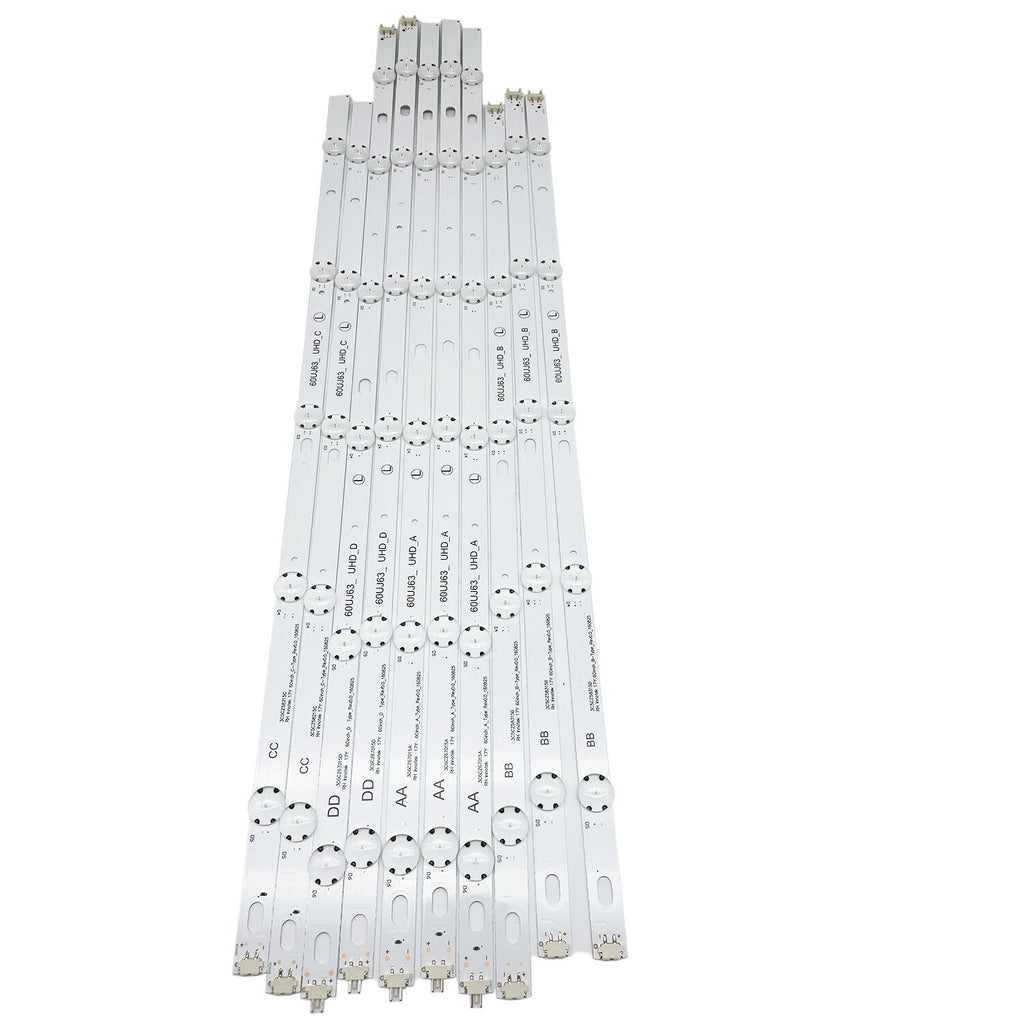 LED Strips for LG 60UJ6300 60UJ6050 60UJ634V for Innotek 17Y 60 inch ABCD