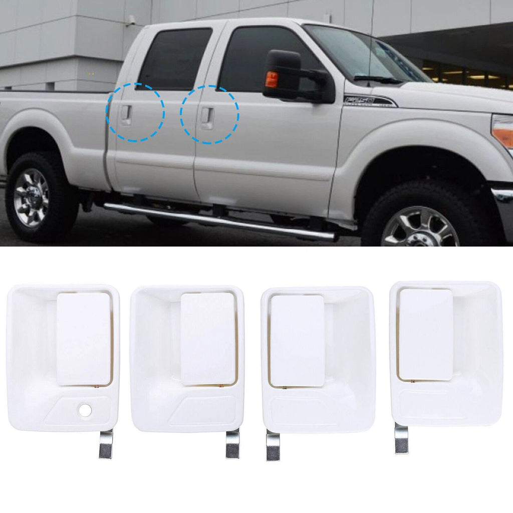 4× Front & Rear Outside Door Handle Fit For 1999-2016 Ford Super Duty F250 F350