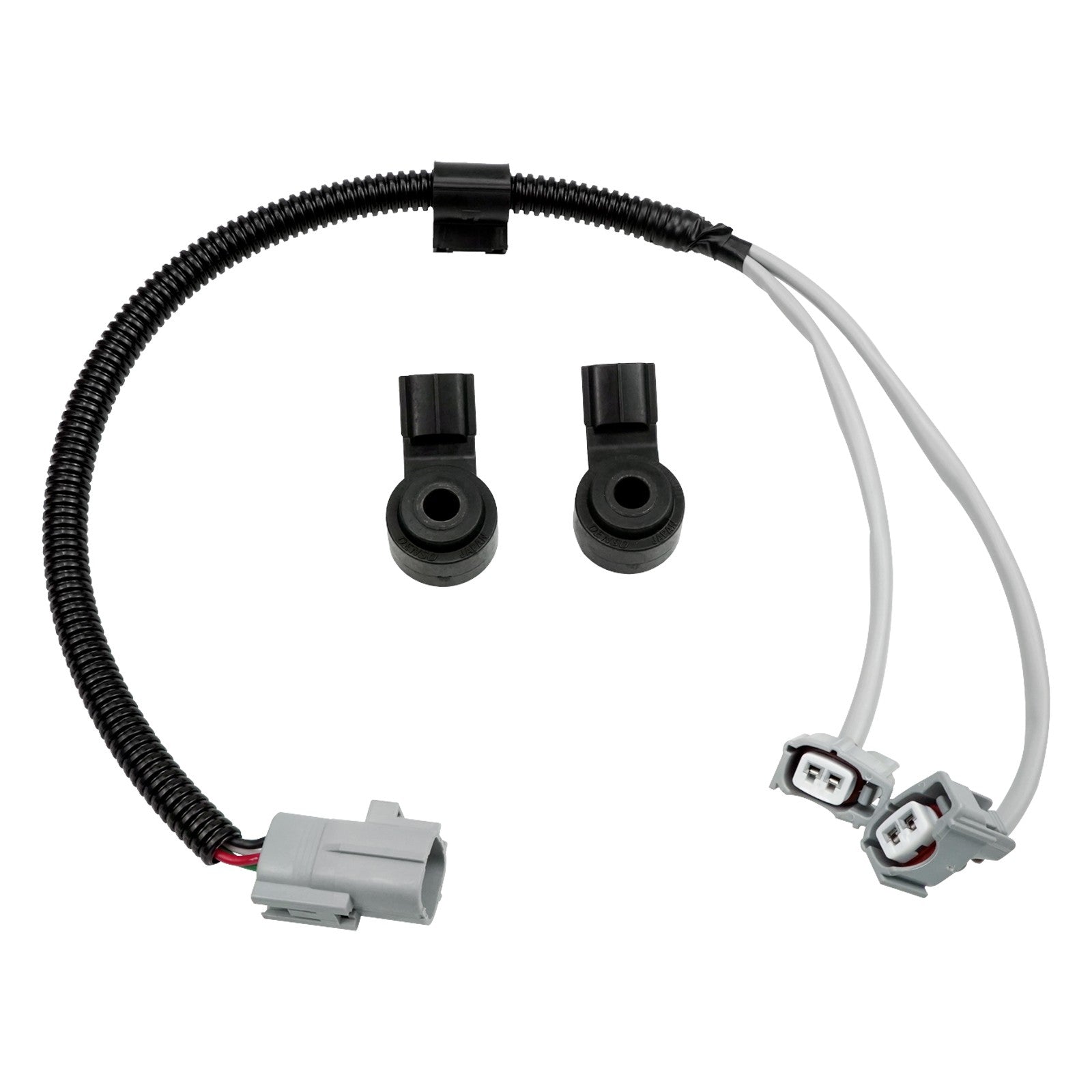 2x For 2004-08 Camry Highlander Sienna Lexus Engine Knock Sensor & Harness Wire