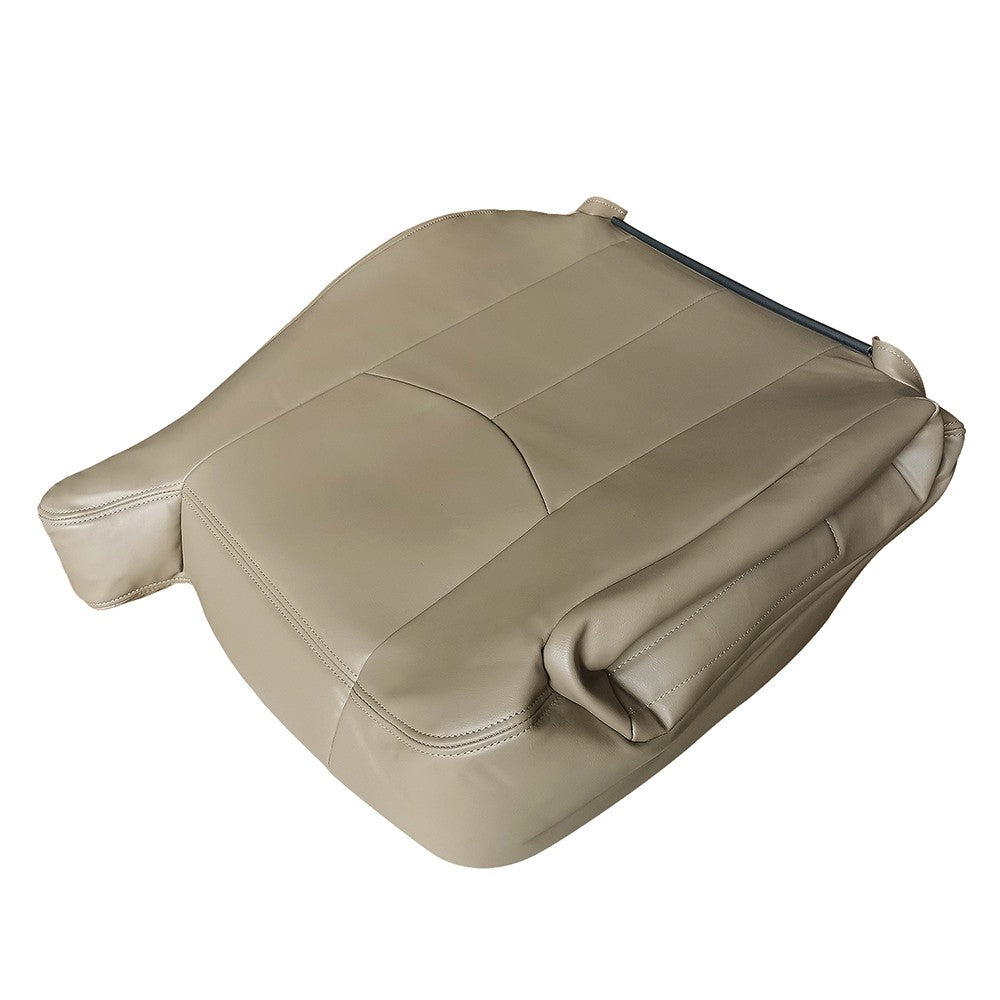 For 2003 - 2006 Chevy Tahoe GMC Yukon Driver & Passenger Leather Seat Cover Tan