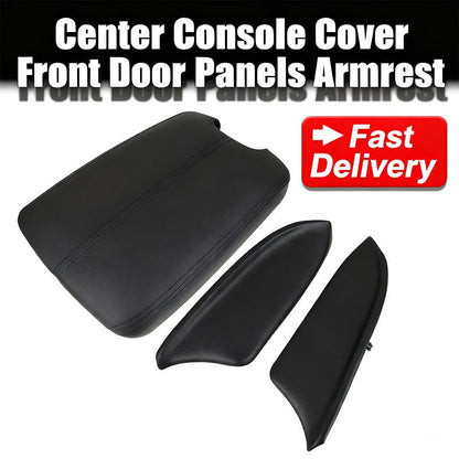 Car Center Console Cover Front Door Panels Armrest Black for Honda Accord 08-12