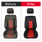 Driver Leather Seat Cover Black & Red Syn.For Ford F150 Raptor SVT 2010 - 2014
