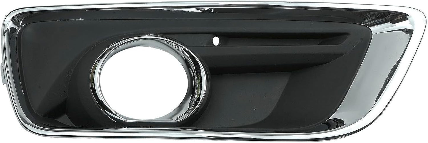 Fog Lamp Hood Left Fog Lamp Bezel Black Set For 13-16 Chevrolet Malibu GM1038136