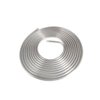 Performance 3/8" Diameter 25' Coiled Tubing Fuel Line Aluminum Silver New