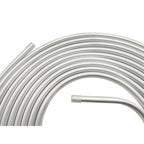 Performance 3/8" Diameter 25' Coiled Tubing Fuel Line Aluminum Silver New