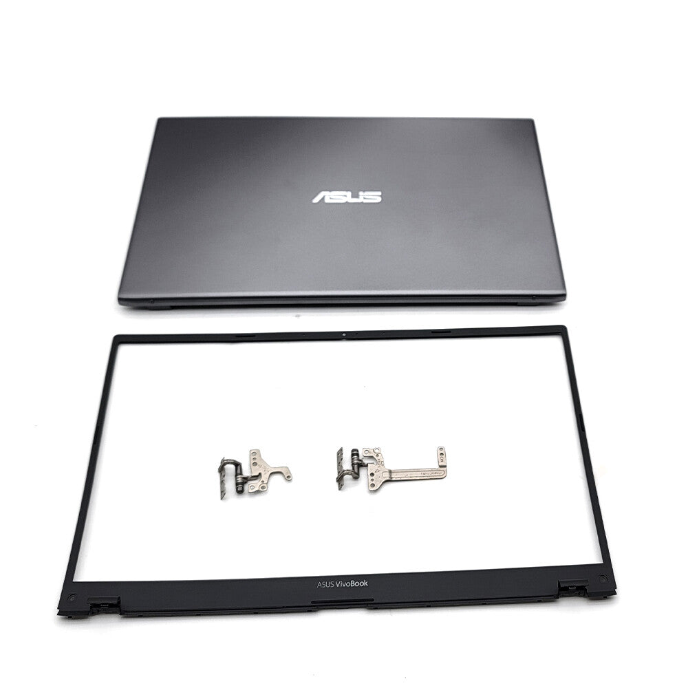 New LCD Back Cover+Bezel+Hinges For ASUS VivoBook X512 X512U V5000F Top Gray US
