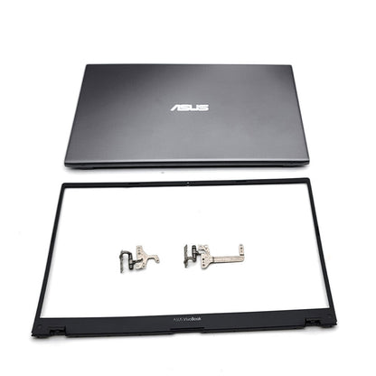 New LCD Back Cover+Bezel+Hinges For ASUS VivoBook X512 X512U V5000F Top Gray US
