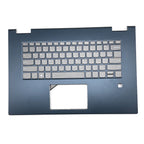 New Blue Palmrest Cover Backlit Keyboard 5CB0U65209 For Lenovo Yoga 730-15IWL US