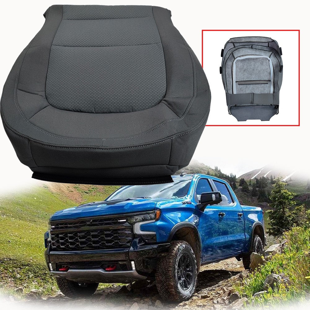 For 2015 - 2022 Chevy Colorado Driver Side Bottom Cloth Seat Cover Dark Gray