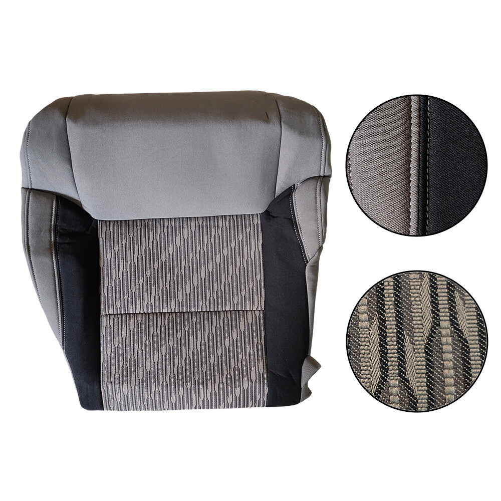 Front Driver Bottom Cloth Seat Cover Gray/Black For 2014 - 2021 Toyota Tundra