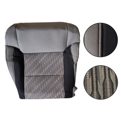 Front Driver Bottom Cloth Seat Cover Gray/Black For 2014 - 2021 Toyota Tundra