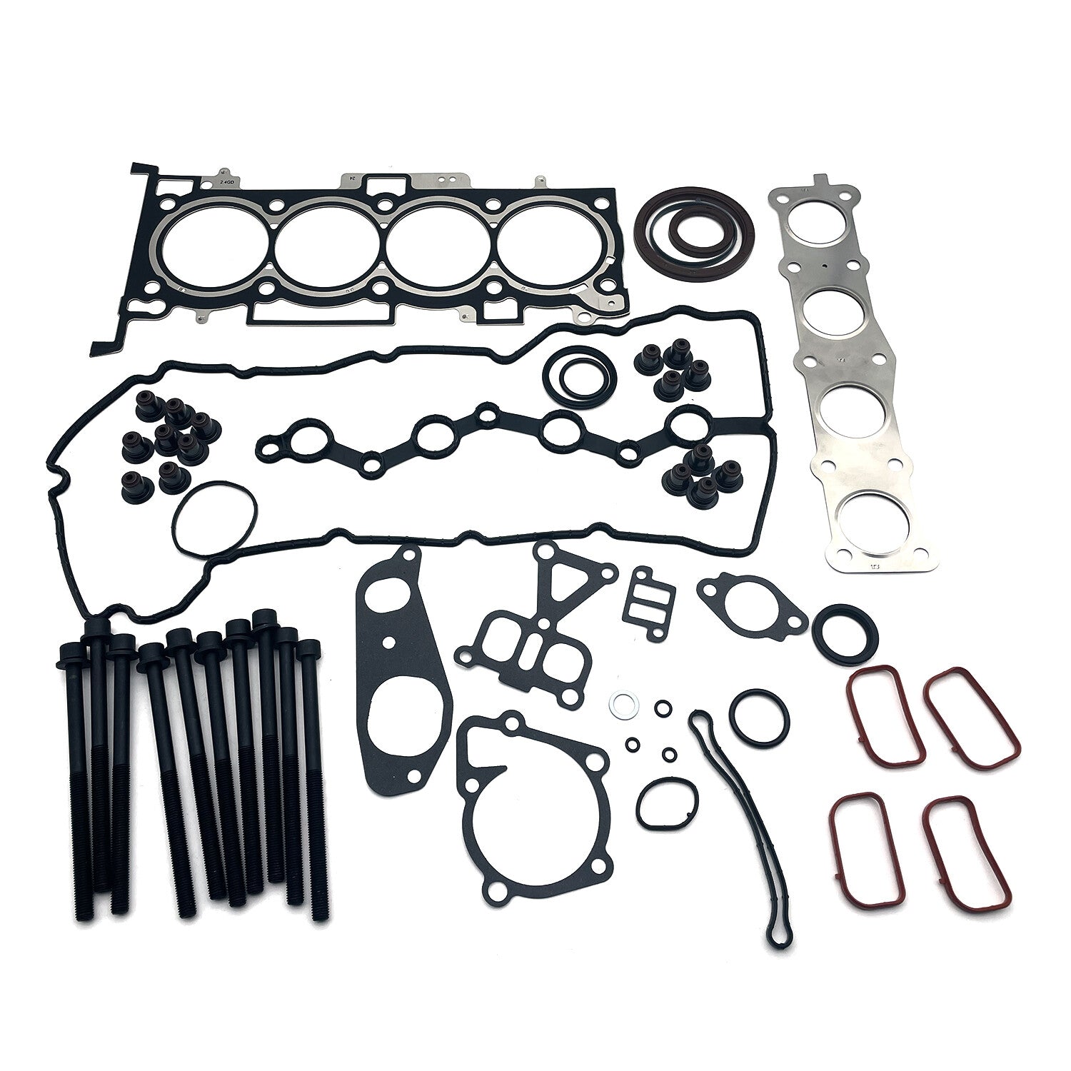 For Hyundai Sonata KIA Forte Soul 2.0L Engine Gasket Seal Kit w/ Head Bolts G4KH