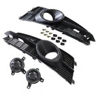 For Audi A6 S6 RS6 2016 2017 2018 Front honeycomb Mesh Grill Fog Light Grille