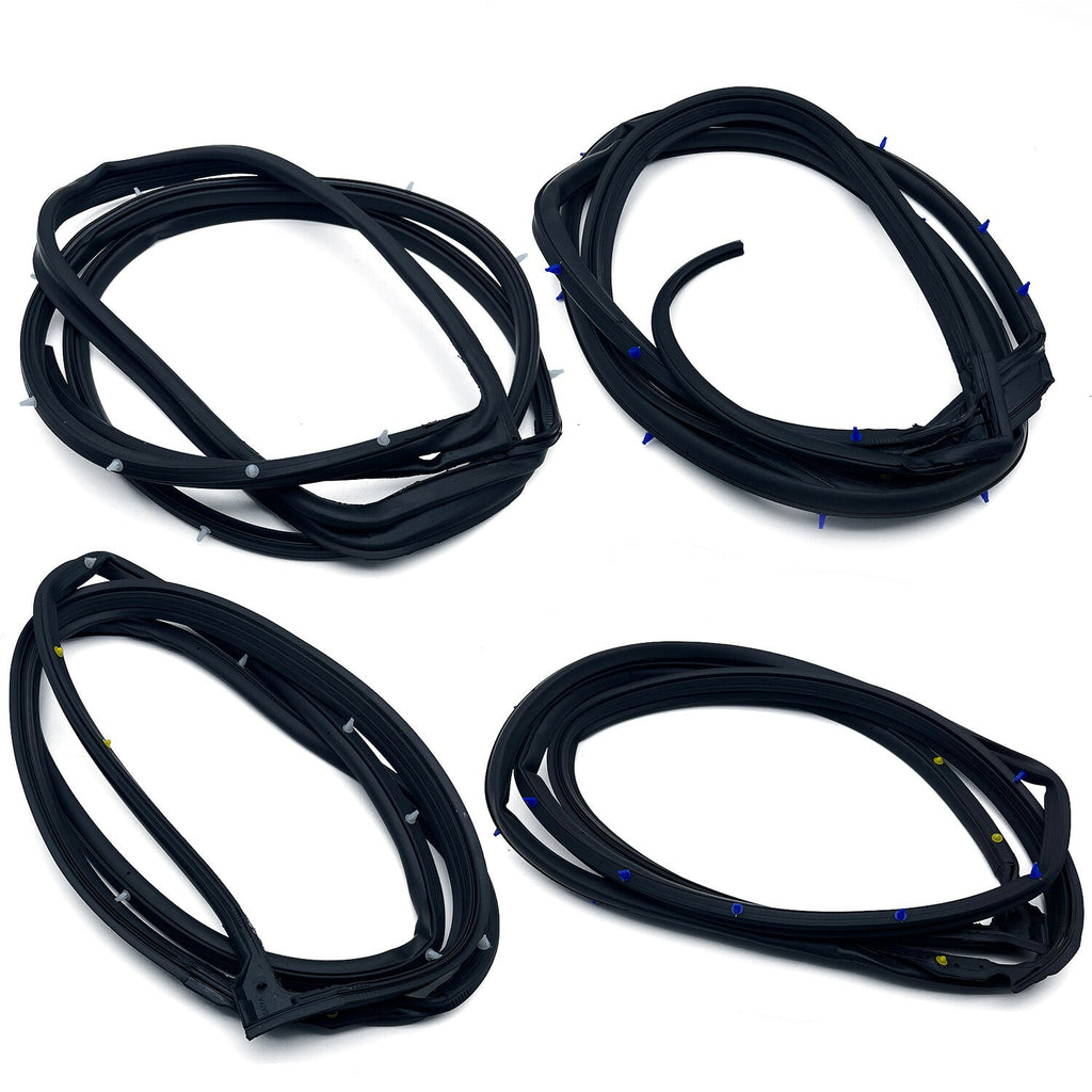 Door Weatherstrip Opening Seal Stripping 4PC for Accord Sedan 2008 2012