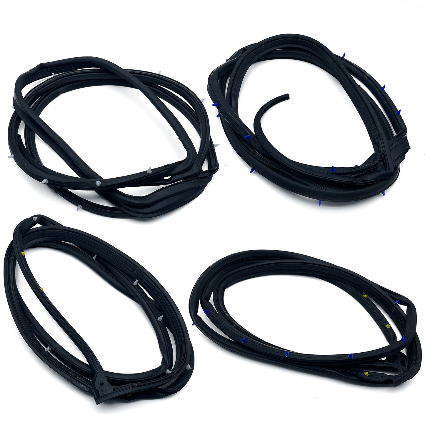 Door Weatherstrip Opening Seal Stripping 4PC for Accord Sedan 2008 2012