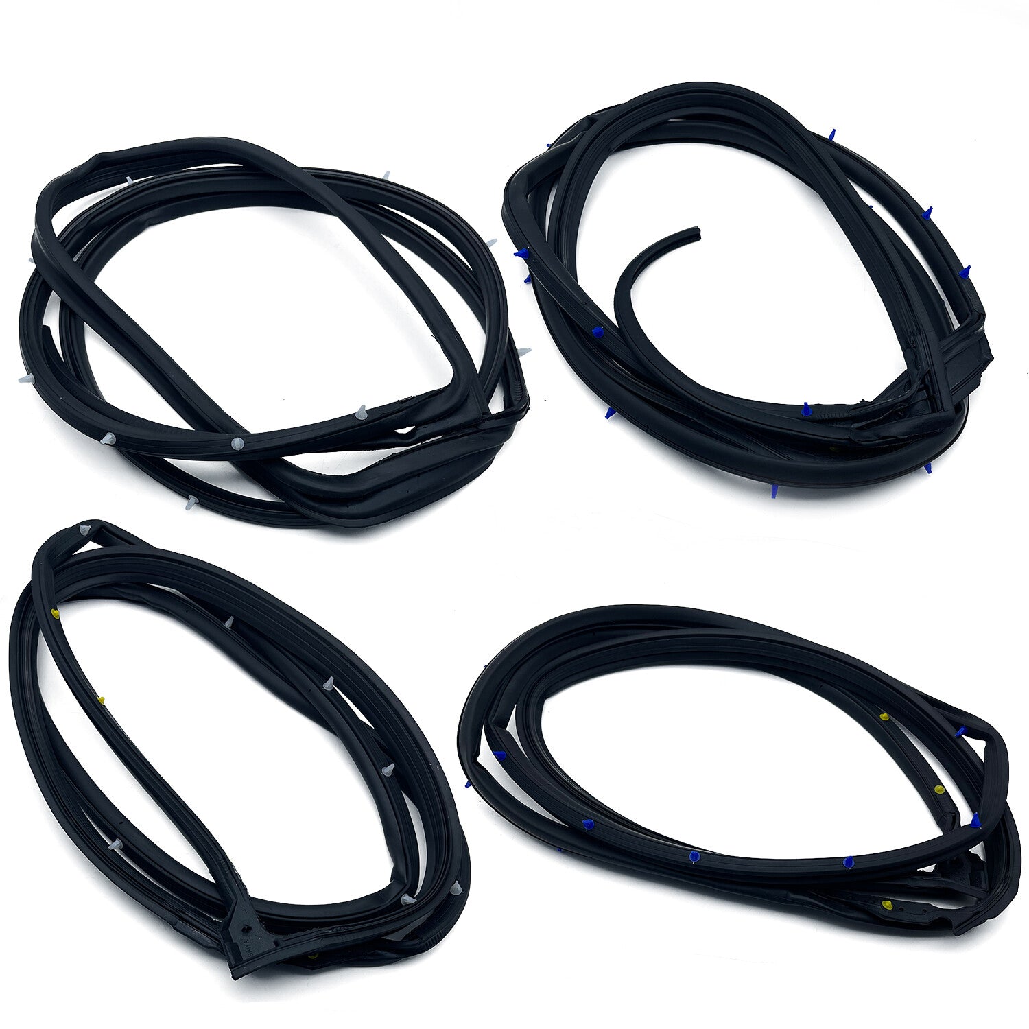 Door Weatherstrip Opening Seal Stripping 4PC for Accord Sedan 2008 2012