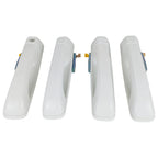 Set of 4 Bright White Door Handles For Dodge Ram 1500 2500 3500 2012-2018