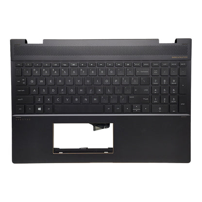 Palmrest For HP Spectre x360 15-CH L15588-001 Backlit Keyboard Brown Upper Case