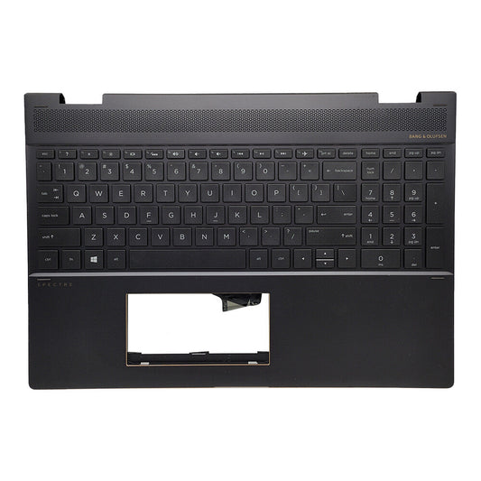 Palmrest For HP Spectre x360 15-CH L15588-001 Backlit Keyboard Brown Upper Case