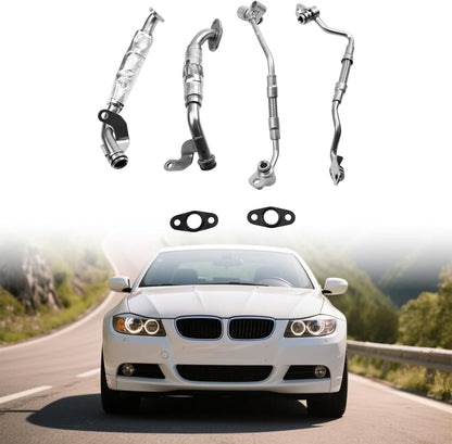 Turbo Charger Coolant Hose Line Kit 11427563713 For Base 3.0L L6 BMW 335i 335xi