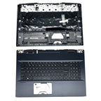Blue Palmrest Full Colorful Backlit Keyboard For MSI 9S7-17K314 GE76 Raider 11UG