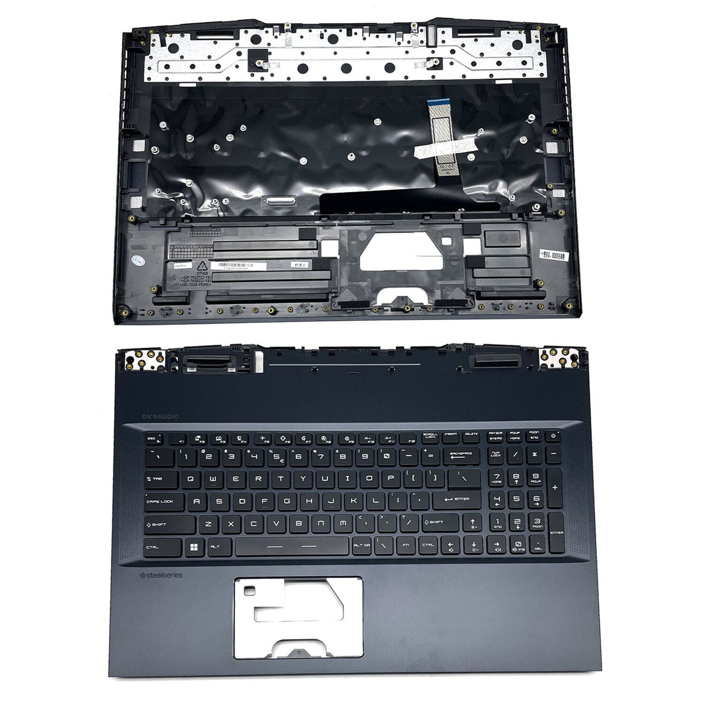 Blue Palmrest Full Colorful Backlit Keyboard For MSI 9S7-17K314 GE76 Raider 11UG