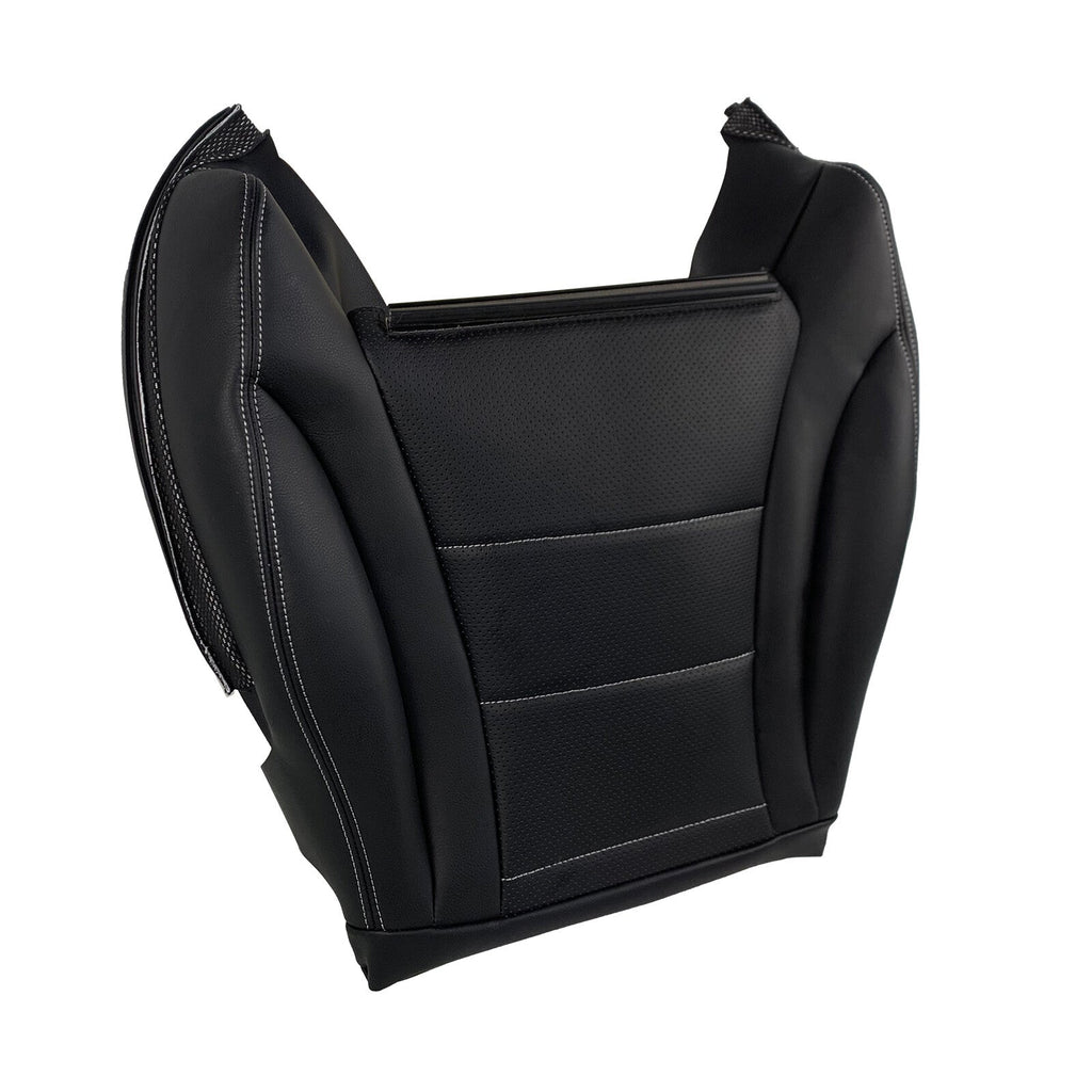 New For 2015-21 Mercedes Benz C300 Sedan Driver Bottom Leather Seat Cover Black