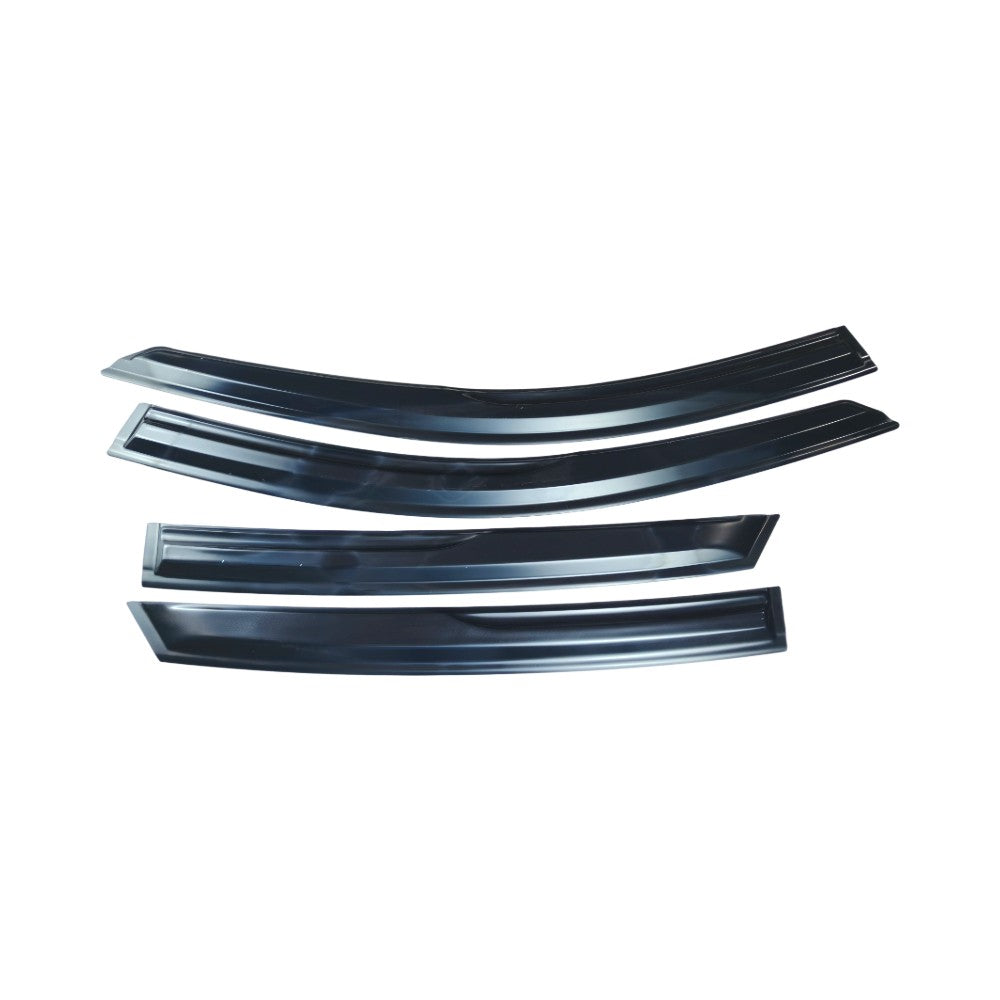 FOR 2023-25 HONDA ACCORD 11TH GEN BLACK TRIM WINDOW VISOR RAIN GUARD WITH CLIPS
