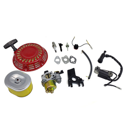For Honda GX160 5.5HP 6.5HP Recoil Ignition Coil Spark Plug Filter Carburetor