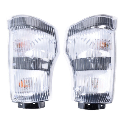 Headlights+Corner Lights Set 4PCS For 2004-2007 Isuzu NPR NQR 05-07 GMC W-4500