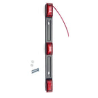 Truck Trailer Tail Lights Red LED Stainless Rear Clearance ID Marker Light Bar