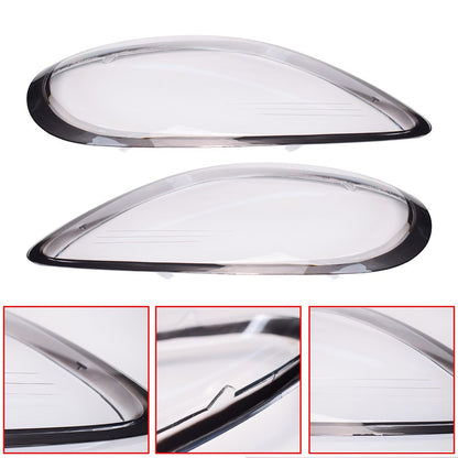 For 2014-2016 Porsche Boxster Cayman 981 Headlight Lens Cover Shell Left + Right