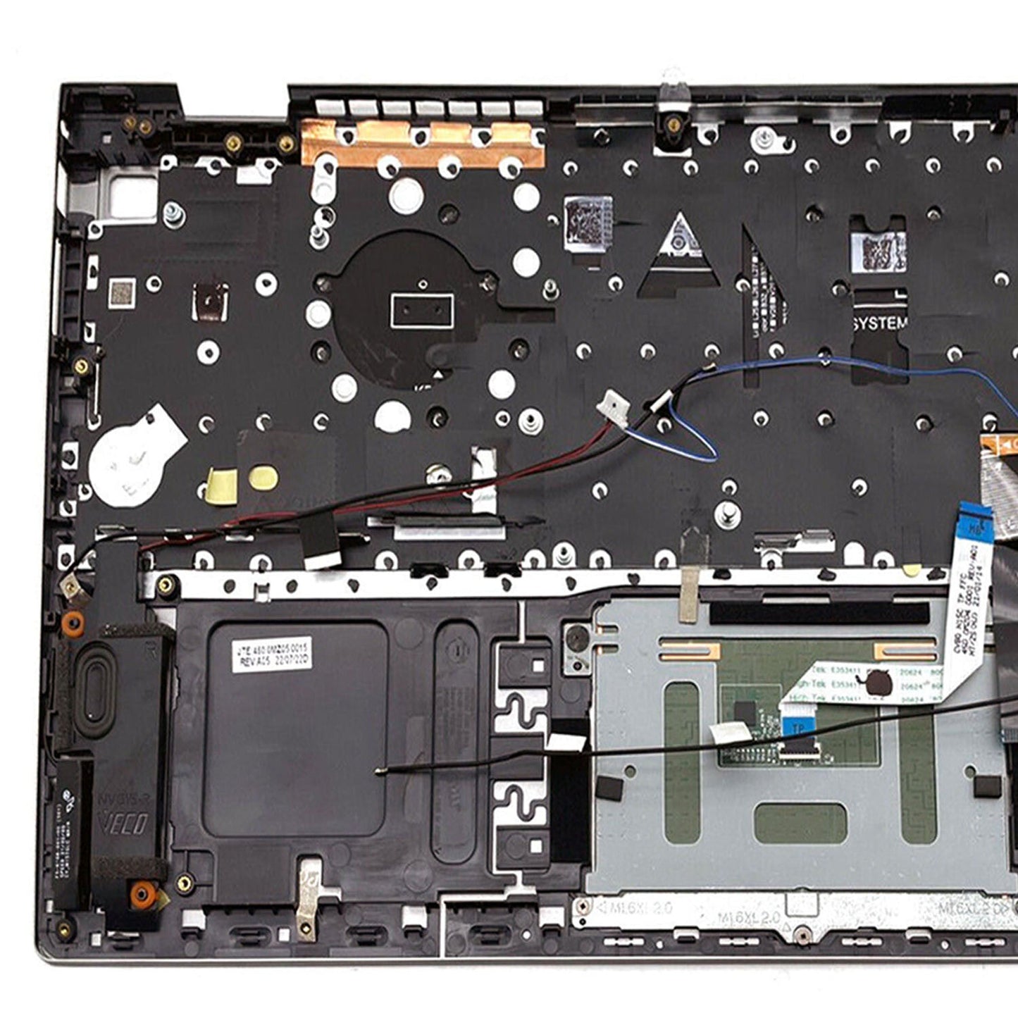 For Dell Inspiron 15Pro 5510 5515 Palmrest Backlit Keyboard Touchpad 06P0TG Gray