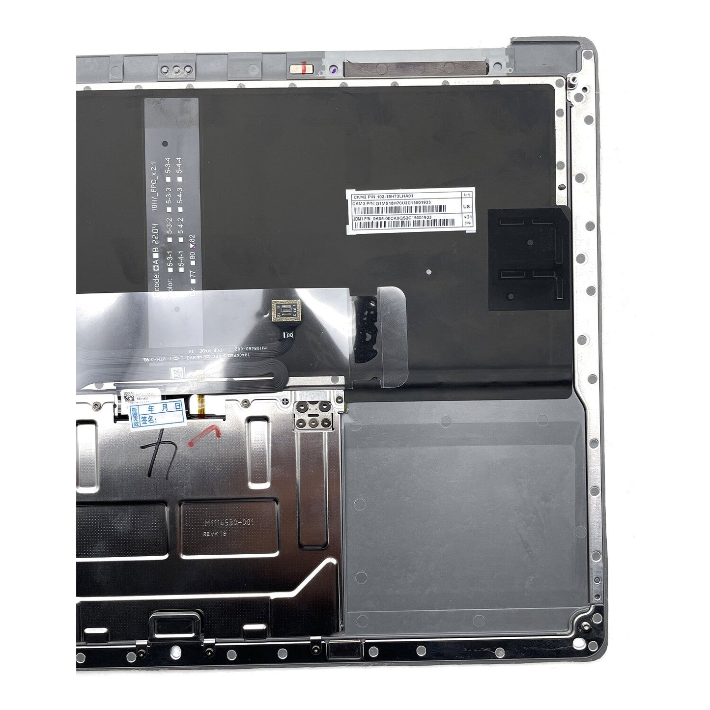 For Microsoft Surface 3 4 13.5" 1867 1868 1950 US Palmrest Backlit Keyboard Gray