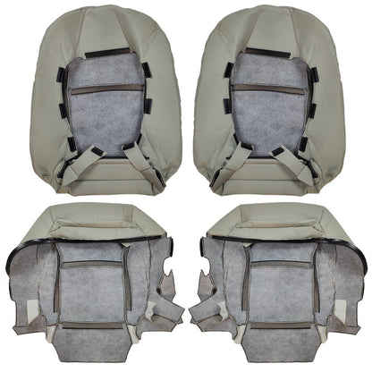 Driver Passenger Bottom & Top Leather Seat Cover Gray For 2007-2012 Lexus ES350